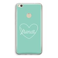 CaseCompany Friends heart pastel: Huawei Ascend P8 Lite (2017) Transparant Hoesje