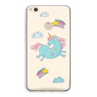 CaseCompany Vliegende eenhoorn: Huawei Ascend P8 Lite (2017) Transparant Hoesje