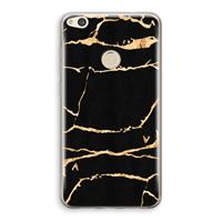 CaseCompany Gouden marmer: Huawei Ascend P8 Lite (2017) Transparant Hoesje