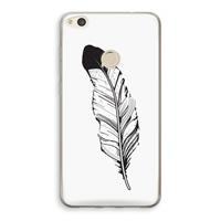 CaseCompany Pluim: Huawei Ascend P8 Lite (2017) Transparant Hoesje