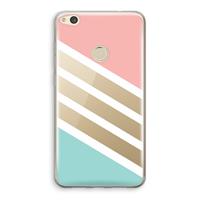 CaseCompany Strepen pastel: Huawei Ascend P8 Lite (2017) Transparant Hoesje