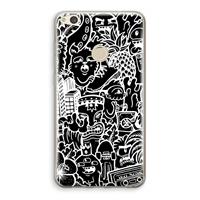 CaseCompany Vexx Black Mixtape: Huawei Ascend P8 Lite (2017) Transparant Hoesje