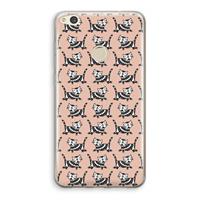 CaseCompany Zwarte poes: Huawei Ascend P8 Lite (2017) Transparant Hoesje
