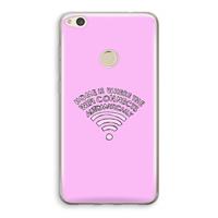 CaseCompany Home Is Where The Wifi Is: Huawei Ascend P8 Lite (2017) Transparant Hoesje