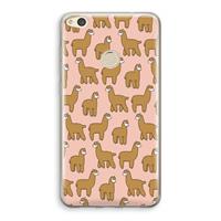 CaseCompany Alpacas: Huawei Ascend P8 Lite (2017) Transparant Hoesje