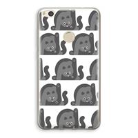 CaseCompany Cats: Huawei Ascend P8 Lite (2017) Transparant Hoesje