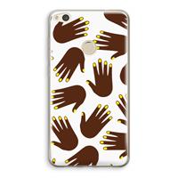 CaseCompany Hands dark: Huawei Ascend P8 Lite (2017) Transparant Hoesje