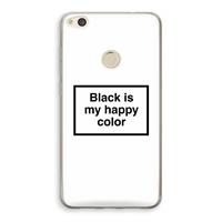 CaseCompany Black is my happy color: Huawei Ascend P8 Lite (2017) Transparant Hoesje