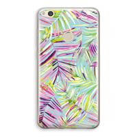 CaseCompany Tropical Palms Blue: Huawei Ascend P8 Lite (2017) Transparant Hoesje
