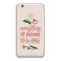 CaseCompany Optimistic flower girl: Huawei Ascend P8 Lite (2017) Transparant Hoesje
