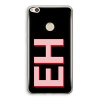 CaseCompany Monogram: Huawei Ascend P8 Lite (2017) Transparant Hoesje
