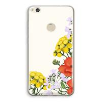 CaseCompany Wilde bloemen: Huawei Ascend P8 Lite (2017) Transparant Hoesje
