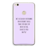 CaseCompany Zelfvertrouwen: Huawei Ascend P8 Lite (2017) Transparant Hoesje