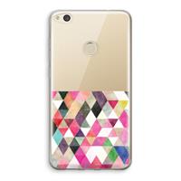 CaseCompany Gekleurde driehoekjes: Huawei Ascend P8 Lite (2017) Transparant Hoesje