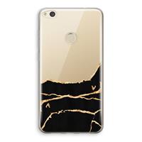 CaseCompany Gouden marmer: Huawei Ascend P8 Lite (2017) Transparant Hoesje
