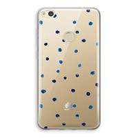 CaseCompany Blauwe stippen: Huawei Ascend P8 Lite (2017) Transparant Hoesje