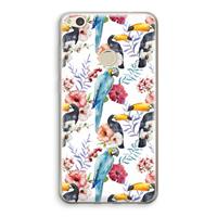 CaseCompany Bloemen tukan: Huawei Ascend P8 Lite (2017) Transparant Hoesje