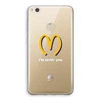 CaseCompany I'm lovin' you: Huawei Ascend P8 Lite (2017) Transparant Hoesje