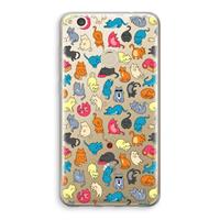 CaseCompany Kleurrijke katten: Huawei Ascend P8 Lite (2017) Transparant Hoesje