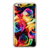 CaseCompany Neon bloemen: Huawei Ascend P8 Lite (2017) Transparant Hoesje