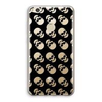 CaseCompany Musketon Skulls: Huawei Ascend P8 Lite (2017) Transparant Hoesje