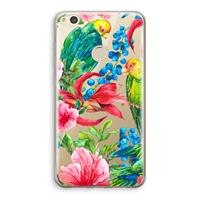CaseCompany Papegaaien: Huawei Ascend P8 Lite (2017) Transparant Hoesje