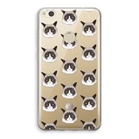 CaseCompany It's a Purrr Case: Huawei Ascend P8 Lite (2017) Transparant Hoesje