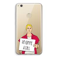 CaseCompany Gimme a call: Huawei Ascend P8 Lite (2017) Transparant Hoesje