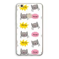 CaseCompany Meow: Huawei Ascend P8 Lite (2017) Transparant Hoesje