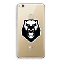 CaseCompany Angry Bear (white): Huawei Ascend P8 Lite (2017) Transparant Hoesje