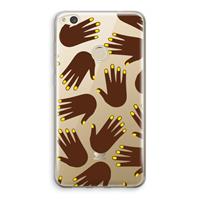 CaseCompany Hands dark: Huawei Ascend P8 Lite (2017) Transparant Hoesje