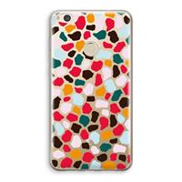 CaseCompany Colored Giraffe: Huawei Ascend P8 Lite (2017) Transparant Hoesje