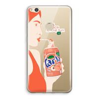 CaseCompany Peach please!: Huawei Ascend P8 Lite (2017) Transparant Hoesje