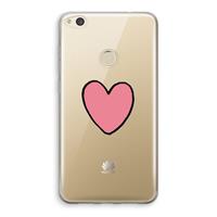CaseCompany Hartje: Huawei Ascend P8 Lite (2017) Transparant Hoesje