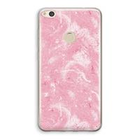 CaseCompany Abstract Painting Pink: Huawei Ascend P8 Lite (2017) Transparant Hoesje