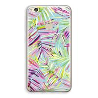 CaseCompany Tropical Palms Blue: Huawei Ascend P8 Lite (2017) Transparant Hoesje