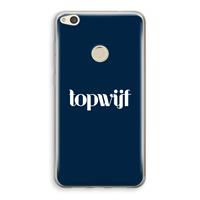 CaseCompany Topwijf Navy: Huawei Ascend P8 Lite (2017) Transparant Hoesje