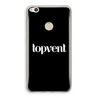CaseCompany Topvent Zwart: Huawei Ascend P8 Lite (2017) Transparant Hoesje