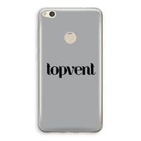 CaseCompany Topvent Grijs Zwart: Huawei Ascend P8 Lite (2017) Transparant Hoesje