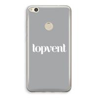 CaseCompany Topvent Grijs Wit: Huawei Ascend P8 Lite (2017) Transparant Hoesje