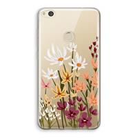 CaseCompany Painted wildflowers: Huawei Ascend P8 Lite (2017) Transparant Hoesje