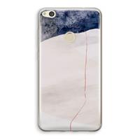 CaseCompany Stone White: Huawei Ascend P8 Lite (2017) Transparant Hoesje