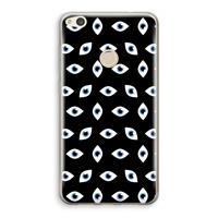 CaseCompany Eyes pattern: Huawei Ascend P8 Lite (2017) Transparant Hoesje