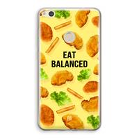 CaseCompany Eat Balanced: Huawei Ascend P8 Lite (2017) Transparant Hoesje