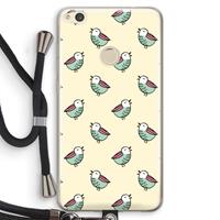 CaseCompany Vogeltjes: Huawei Ascend P8 Lite (2017) Transparant Hoesje met koord