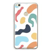 CaseCompany Memphis Shapes Blue: Huawei Ascend P8 Lite (2017) Transparant Hoesje
