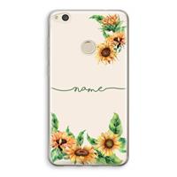 CaseCompany Zonnebloemen: Huawei Ascend P8 Lite (2017) Transparant Hoesje