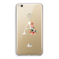 CaseCompany Pink Bouquet: Huawei Ascend P8 Lite (2017) Transparant Hoesje