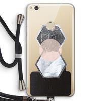 CaseCompany Creatieve toets: Huawei Ascend P8 Lite (2017) Transparant Hoesje met koord