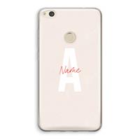 CaseCompany Strawberry Milkshake: Huawei Ascend P8 Lite (2017) Transparant Hoesje